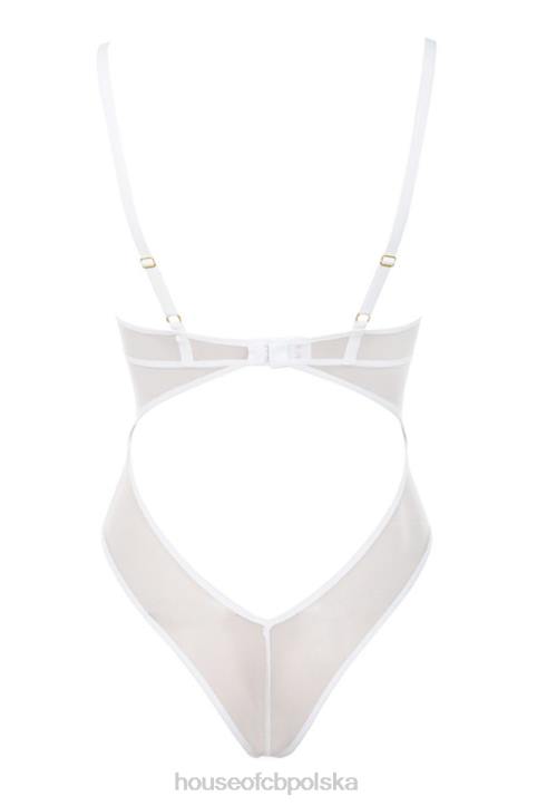 House of CB Nadia białe koronkowe body na każdą okazję