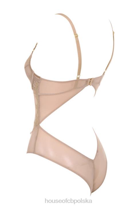 House of CB Nadia brązowe koronkowe body na każdą okazję