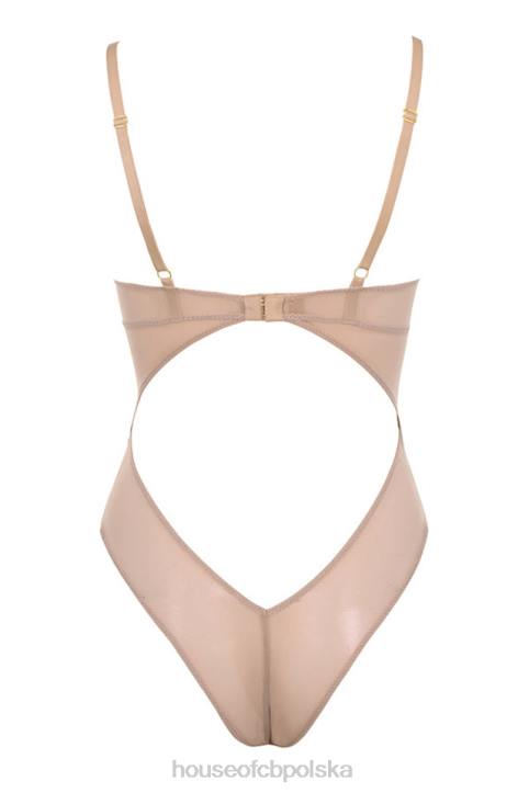 House of CB Nadia brązowe koronkowe body na każdą okazję