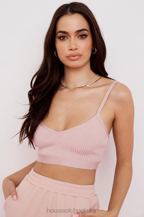 House of CB Bralette Evie różowy z bandażem modna odzież kobieca