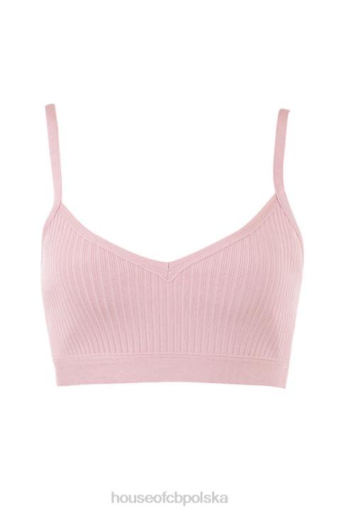 House of CB Bralette Evie różowy z bandażem modna odzież kobieca