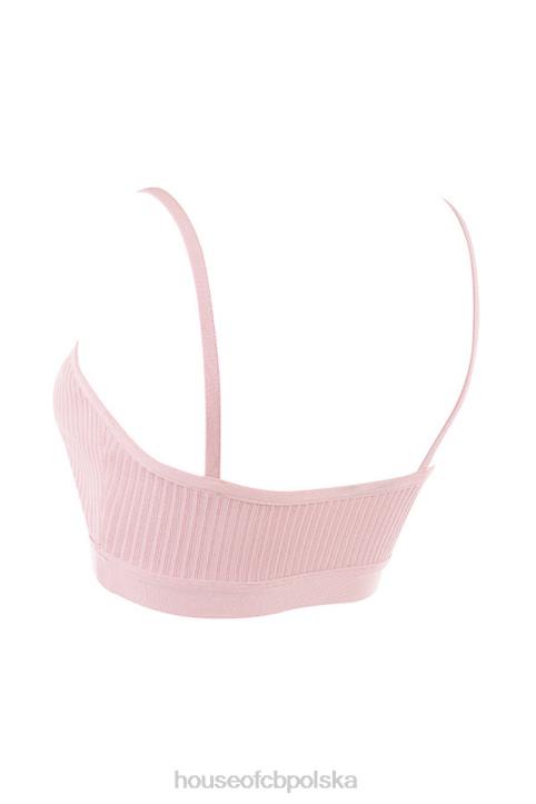 House of CB Bralette Evie różowy z bandażem modna odzież kobieca
