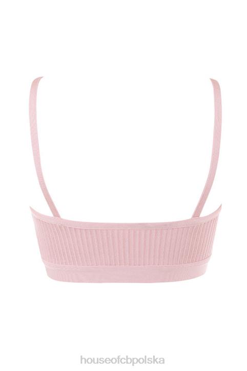 House of CB Bralette Evie różowy z bandażem modna odzież kobieca