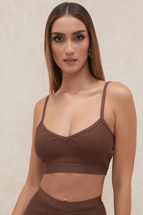 House of CB Bralette z bandażem czekoladowym Evie 4PND776 odzież