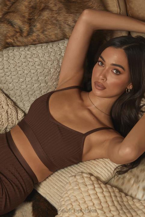 House of CB Bralette z bandażem czekoladowym Evie na każdą okazję