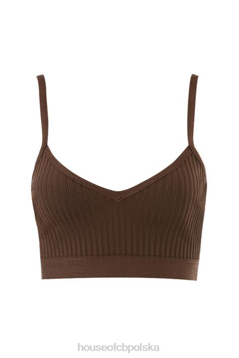 House of CB Bralette z bandażem czekoladowym Evie na każdą okazję