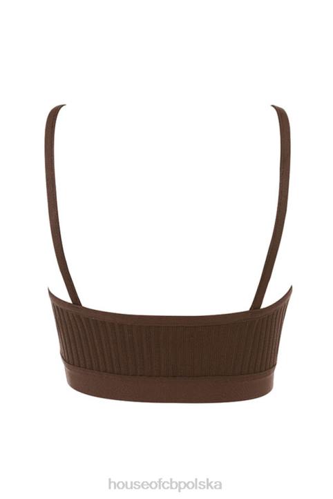 House of CB Bralette z bandażem czekoladowym Evie na każdą okazję