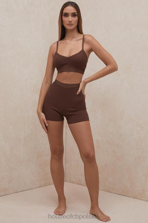 House of CB Bralette z bandażem czekoladowym Evie na każdą okazję