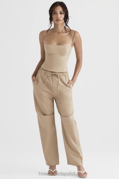 House of CB Gorset Wielbłądzi Audette Camel Modna Odzież