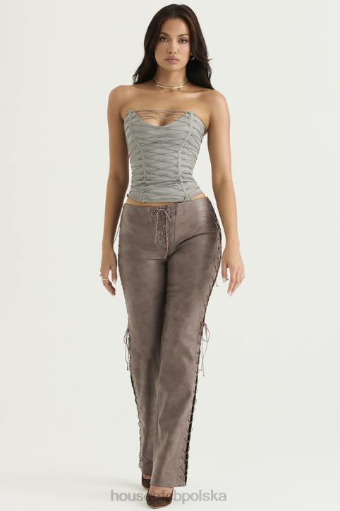House of CB Sznurowany Gorset Mirabelle Dymny Stylowy Look