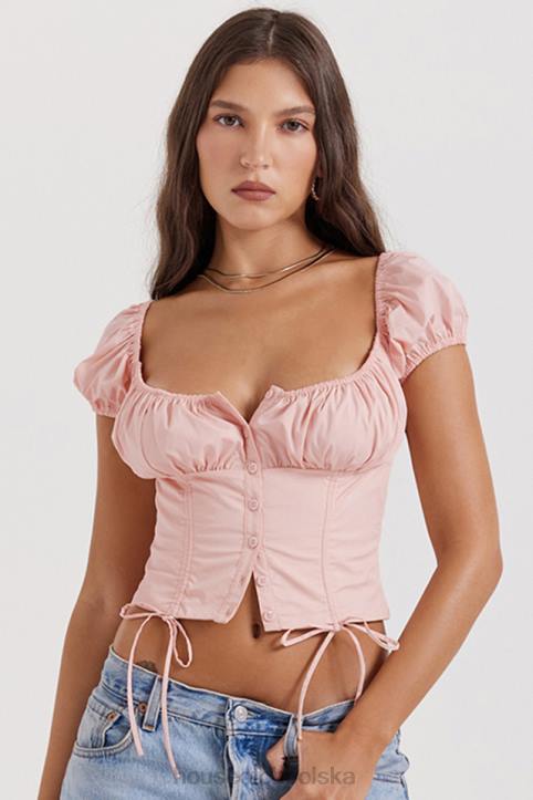 House of CB Różowa Bluzka Kitty Baby Elegancka Odzież Damska