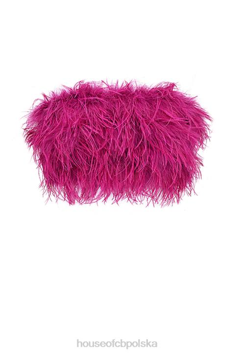 House of CB fenella gorący róż bandeau style odzież na każdą okazję