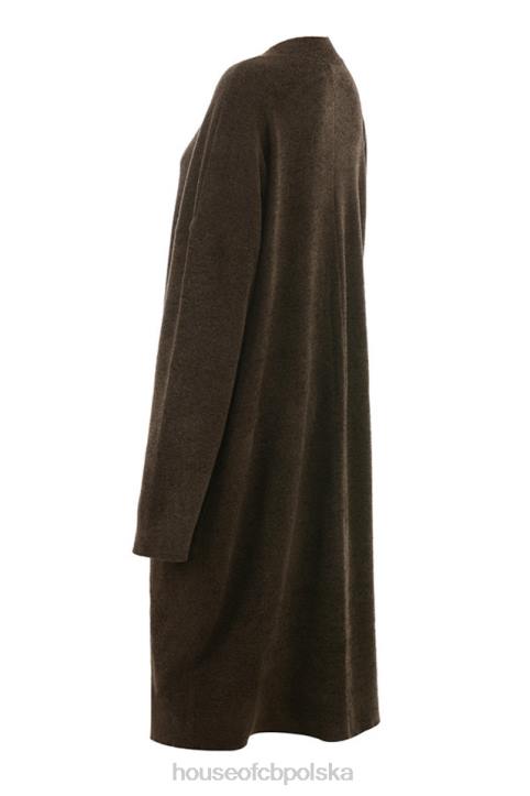 House of CB Chloe oversize kardigan czekoladowy moda trendy