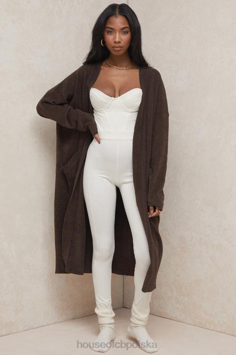 House of CB Chloe oversize kardigan czekoladowy moda trendy