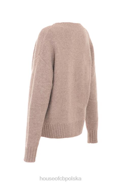 House of CB Gruby kardigan wełniany Alara Barley modny styl zimowy