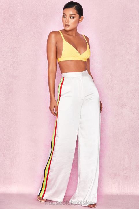 House of CB Jae Żółty bralet z bandażem modna odzież dla kobiet