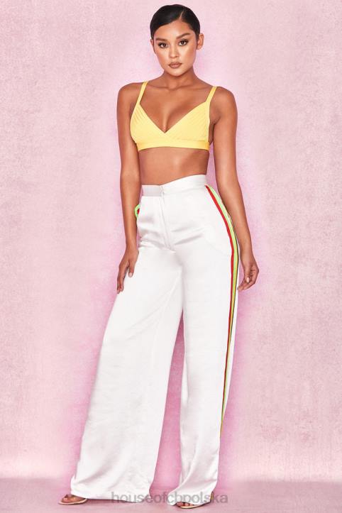 House of CB Jae Żółty bralet z bandażem modna odzież dla kobiet