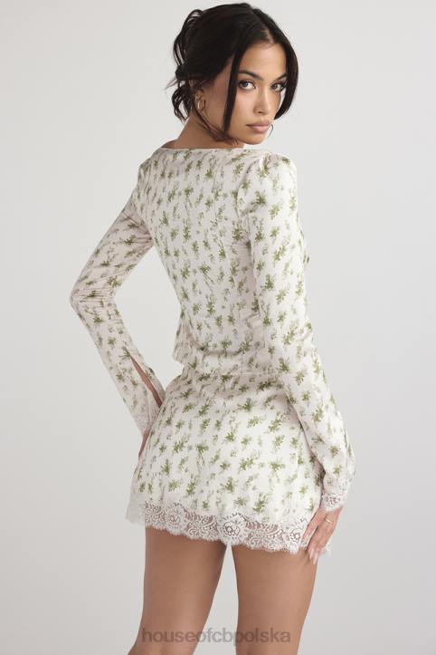 House of CB Koronkowy top Clarissa w ogrodzie różowy stylowy elegancki модny