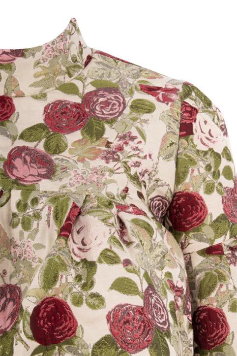 House of CB Naeve kwiatowy top falbany vintage różowy stylowy