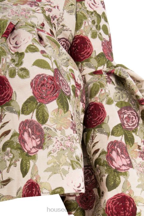 House of CB Naeve kwiatowy top falbany vintage różowy stylowy