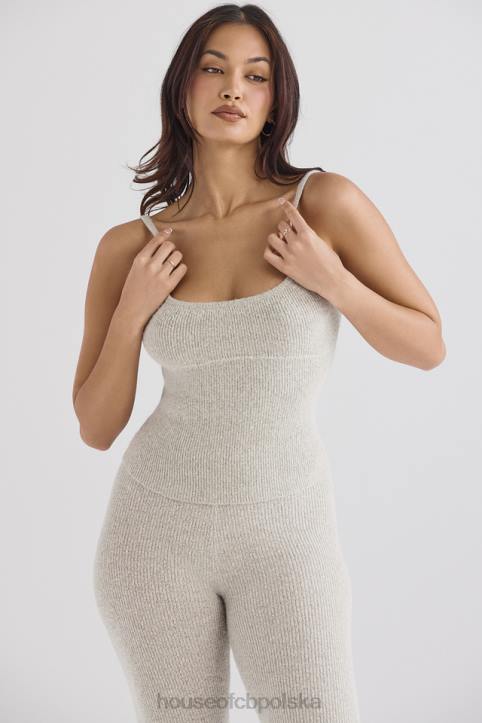 House of CB Rumi opalowy top dzianinowy na każdą okazję