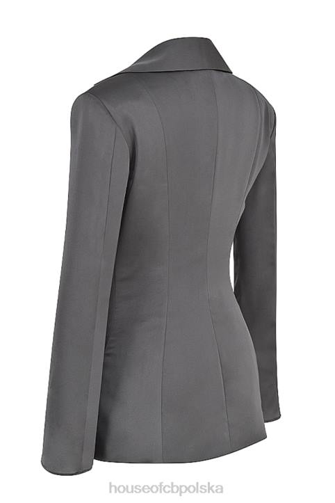 House of CB Bluzka Ailsa Shadow Związana Z Przodu Stylish Fashion