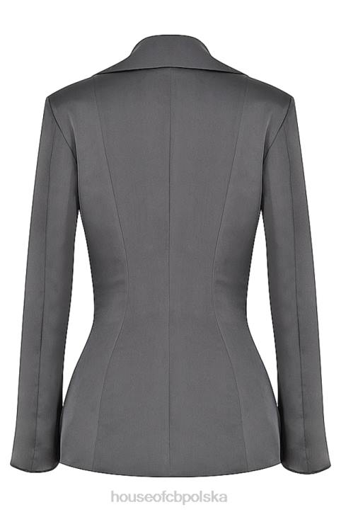 House of CB Bluzka Ailsa Shadow Związana Z Przodu Stylish Fashion