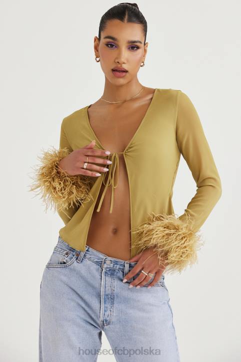 House of CB Oliwkowy Top Claudia Modny Styl 4PND721