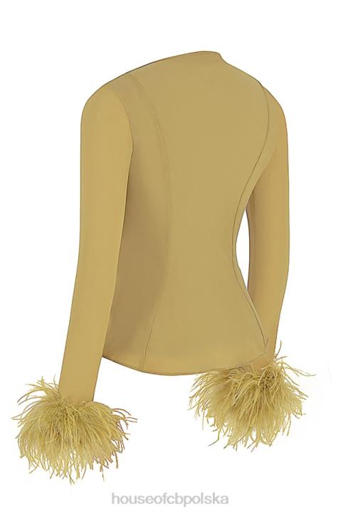 House of CB Oliwkowy Top Claudia Modny Styl 4PND721