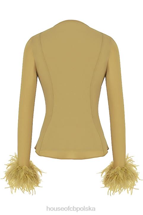 House of CB Oliwkowy Top Claudia Modny Styl 4PND721