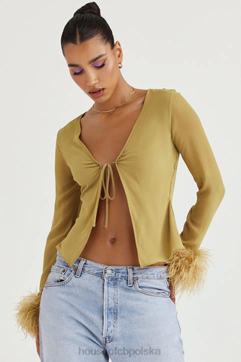 House of CB Oliwkowy Top Claudia Modny Styl 4PND721
