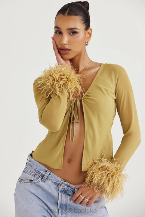 House of CB Oliwkowy Top Claudia Modny Styl 4PND721