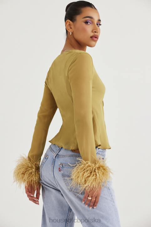 House of CB Oliwkowy Top Claudia Modny Styl 4PND721