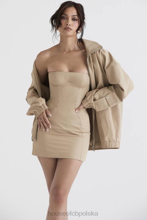 House of CB Ciemnoszara Oversize Kurtka Dresowa Stylowa Moda