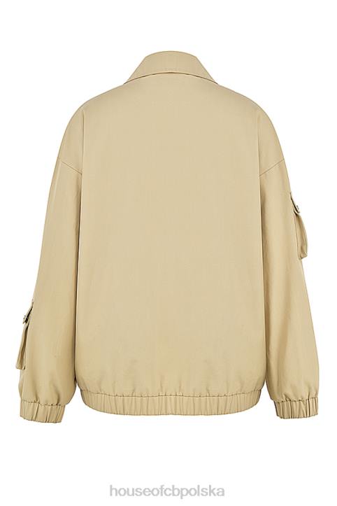 House of CB Ciemnoszara Oversize Kurtka Dresowa Stylowa Moda