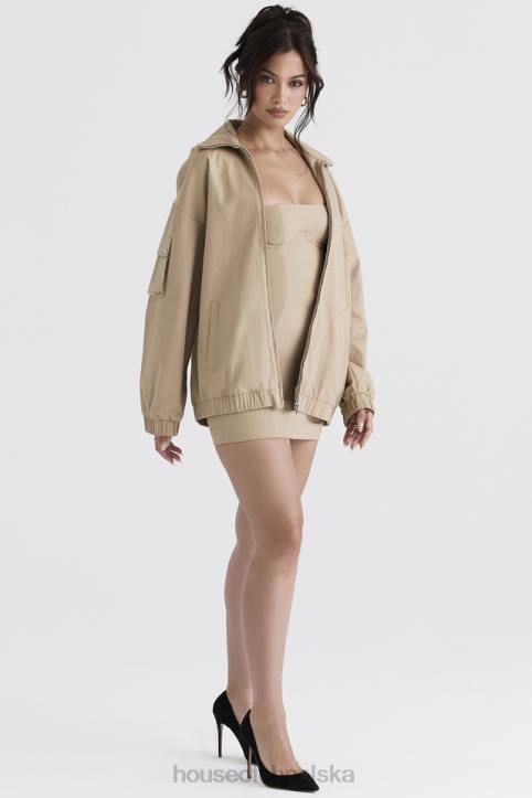 House of CB Ciemnoszara Oversize Kurtka Dresowa Stylowa Moda
