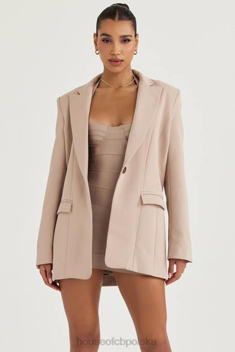 House of CB Oversize Marynarka Marta Latte Modna Odzież Damska