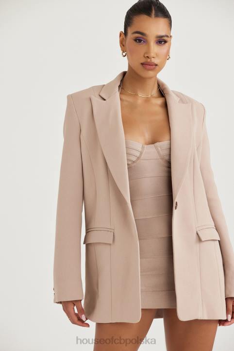House of CB Oversize Marynarka Marta Latte Modna Odzież Damska