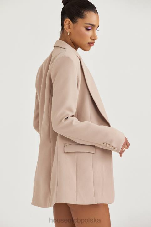 House of CB Oversize Marynarka Marta Latte Modna Odzież Damska