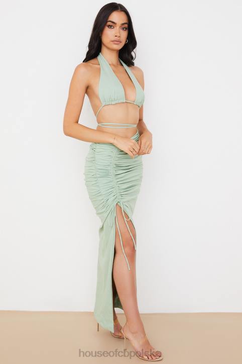 House of CB Maxi Spódnica Sznurek Pasjans Kolorowy Trend