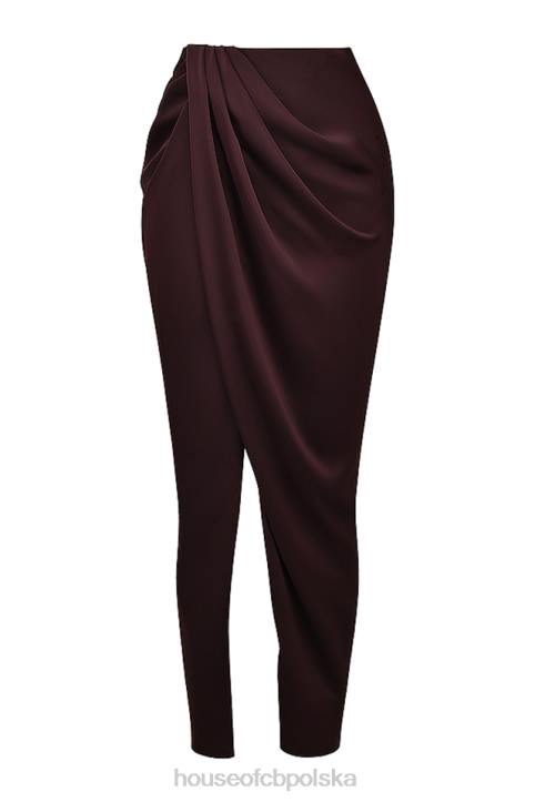 House of CB Vesper brązowa maxi spódnica elegancka modna 2023