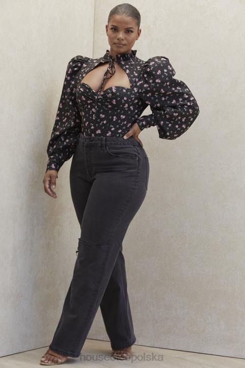 House of CB Vintage Dżinsy Tate Carbon Stylowe i Modne