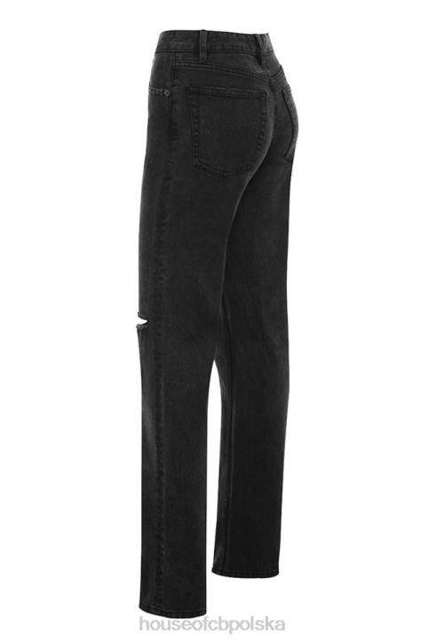 House of CB Vintage Dżinsy Tate Carbon Stylowe i Modne