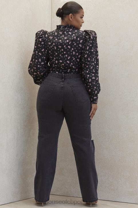 House of CB Vintage Dżinsy Tate Carbon Stylowe i Modne
