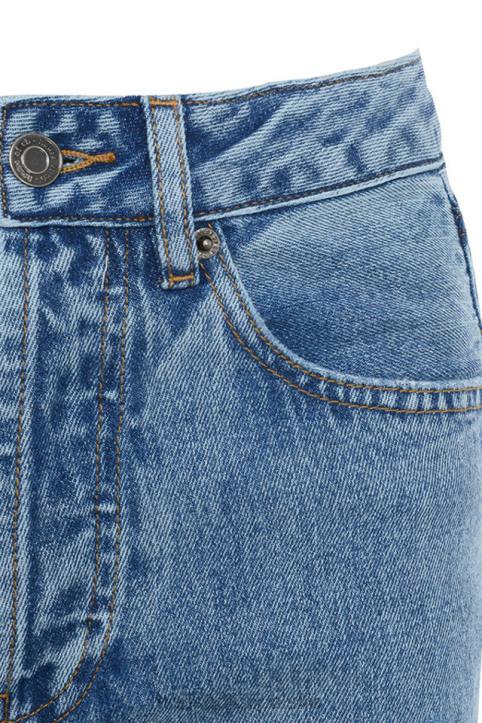House of CB Vintage Jeansy Yara Wysoki Stan Niebieskie Must Have