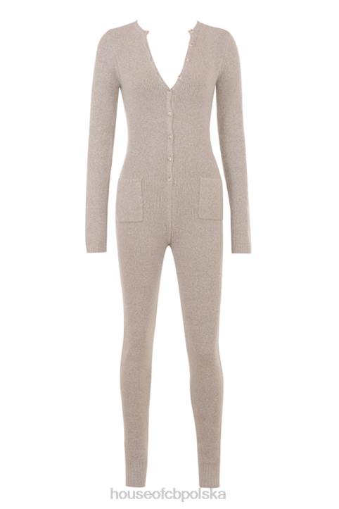 House of CB Loungewear Tiggy Opalowy Kombinezon na Co Dzień