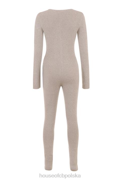House of CB Loungewear Tiggy Opalowy Kombinezon na Co Dzień