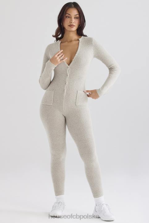 House of CB Loungewear Tiggy Opalowy Kombinezon na Co Dzień