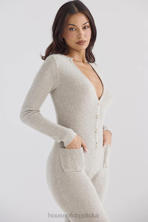 House of CB Loungewear Tiggy Opalowy Kombinezon na Co Dzień