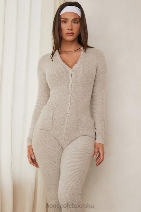 House of CB Loungewear Tiggy Opalowy Kombinezon na Co Dzień